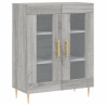 Aparador de madera de ingeniería gris Sonoma 69.5x34x90 cm 2