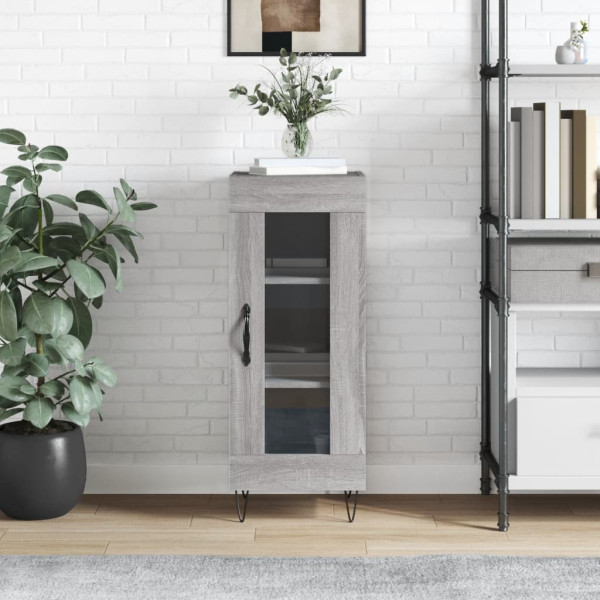 Aparador madera de ingeniería gris Sonoma 34.5x34x90 cm D