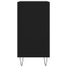 Aparador madera de ingeniería negro 57x35x70 cm 5