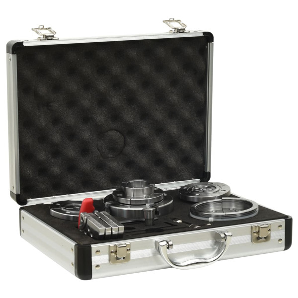 Conjunto de mandril de madeira autocentrante para 95 mm aço M 2