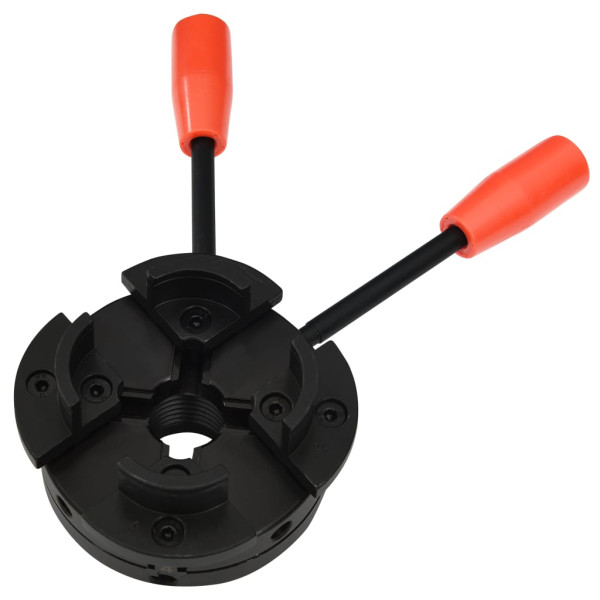 Mandril de madera 4 mordazas con conexión M33 acero 100 mm D