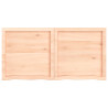 Estante de pared madera maciza de roble sin tratar 120x60x6 cm 3