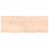 Estante de pared madera maciza de roble sin tratar 140x50x4 cm 2