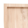 Estante de pared madera maciza de roble sin tratar 140x50x4 cm 5
