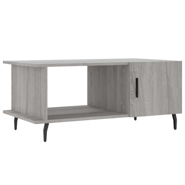 Mesa de centro madera contrachapada gris Sonoma 90x50x40 cm M 2