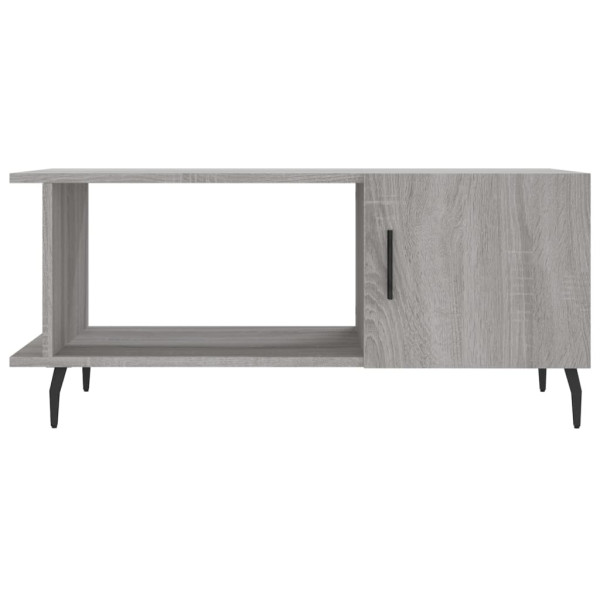 Mesa de centro madera contrachapada gris Sonoma 90x50x40 cm M 5
