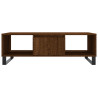 Mesa de centro madera de ingeniería roble marrón 104x60x35 cm 5