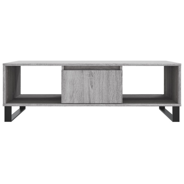 Mesa de centro madera de ingeniería gris Sonoma 104x60x35 cm M 5