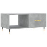 Mesa de centro madera contrachapada gris hormigón 90x50x40 cm 2
