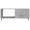Mesa de centro madera contrachapada gris hormigón 90x50x40 cm 5