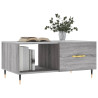 Mesa de centro madera contrachapada gris Sonoma 90x50x40 cm 3