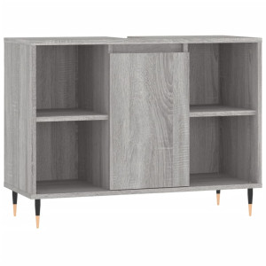 Mueble de baño madera de ingeniería gris Sonoma 80x33x60 cm H