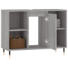 Mueble de baño madera de ingeniería gris Sonoma 80x33x60 cm 4