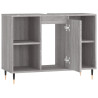 Mueble de baño madera de ingeniería gris Sonoma 80x33x60 cm 5
