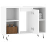 Mueble de baño madera de ingeniería blanco 80x33x60 cm 4