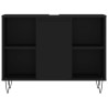 Armário de casa de banho 80x33x60 cm derivados de madeira preto 5