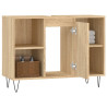 Mueble de baño madera de ingeniería roble Sonoma 80x33x60 cm 4