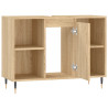Mueble de baño madera de ingeniería roble Sonoma 80x33x60 cm 5