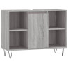 Mueble de baño madera de ingeniería gris Sonoma 80x33x60 cm 2