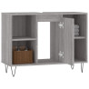 Mueble de baño madera de ingeniería gris Sonoma 80x33x60 cm 4