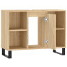 Mueble de baño madera de ingeniería roble Sonoma 80x33x60 cm 5