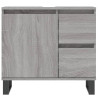 Armario de baño madera contrachapada gris Sonoma 65x33x60 cm 4