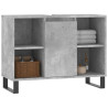 Mueble de baño madera de ingeniería gris hormigón 80x33x60 cm 3