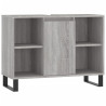 Mueble de baño madera de ingeniería gris Sonoma 80x33x60 cm 2