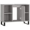 Mueble de baño madera de ingeniería gris Sonoma 80x33x60 cm 5