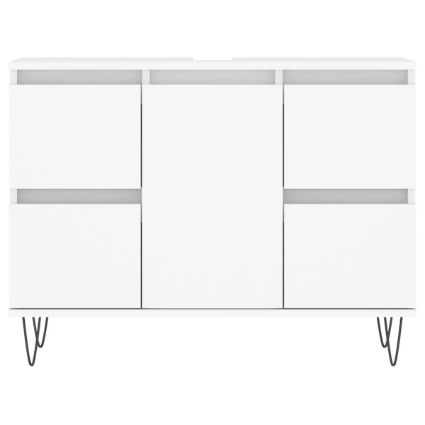 Armário de casa de banho 80x33x60 cm derivados madeira branco M 4