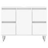 Mueble de baño madera de ingeniería blanco 80x33x60 cm 4