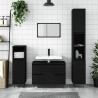 Mueble de baño madera de ingeniería negro 80x33x60 cm 1
