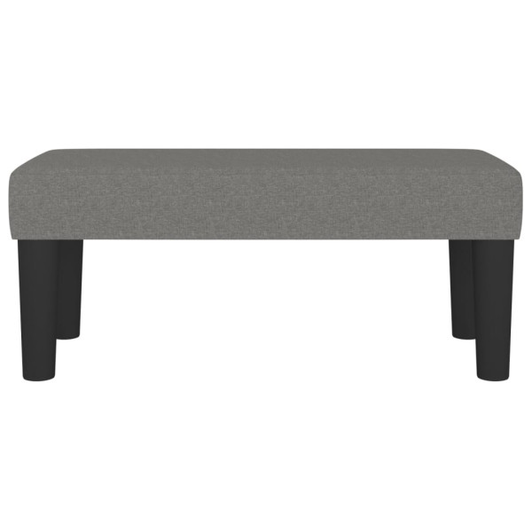 Banco 70x30x30 cm tecido cinzento-escuro M 3