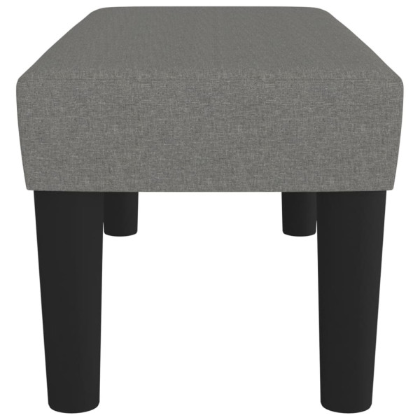 Banco 70x30x30 cm tecido cinzento-escuro M 4