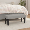 Banco de tela gris claro 70x30x30 cm 1