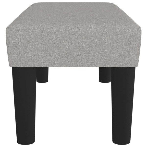 Banco 70x30x30 cm tecido cinzento-claro M 4