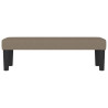Banco de tela gris taupe 100x30x30 cm 3