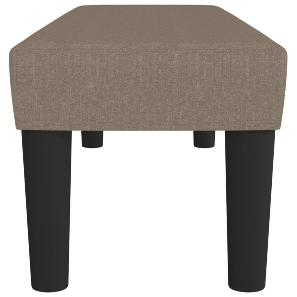Banco de tela gris taupe 100x30x30 cm M 4