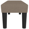 Banco de tela gris taupe 100x30x30 cm 4