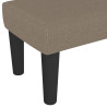 Banco de tela gris taupe 100x30x30 cm 5