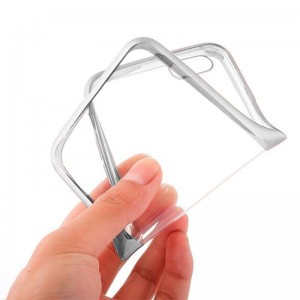 Carcasa COOL para iPhone XS Max Borde Metalizado (Plata) H