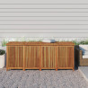 Caja de almacenaje de jardín madera maciza acacia 200x80x75 cm 1