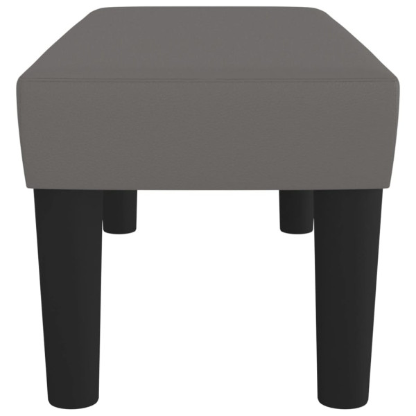 Banco 70x30x30 cm couro artificial cinza M 4