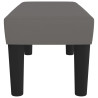 Banco 70x30x30 cm couro artificial cinza 4