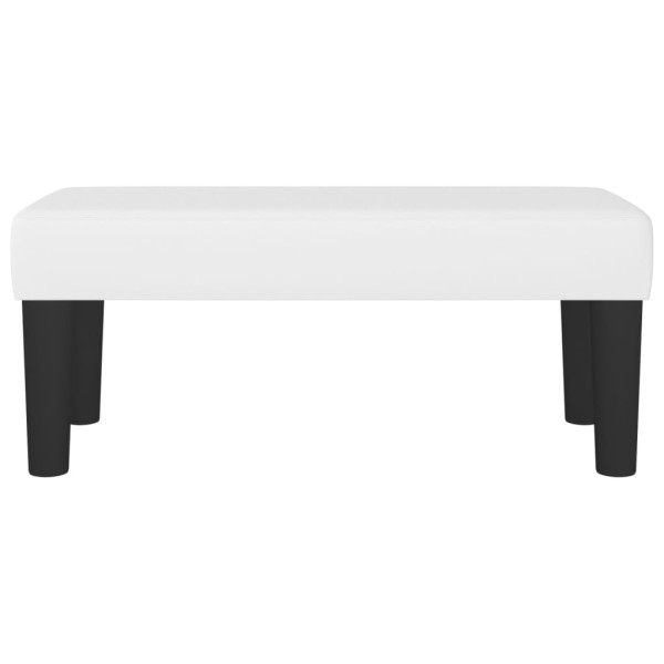 Banco 70x30x30 cm couro artificial branco M 3