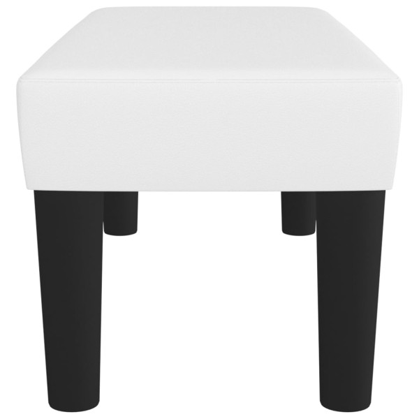 Banco 70x30x30 cm couro artificial branco M 4