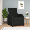 Sillón reclinable eléctrico de tela negro 1