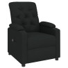 Sillón reclinable eléctrico de tela negro 3