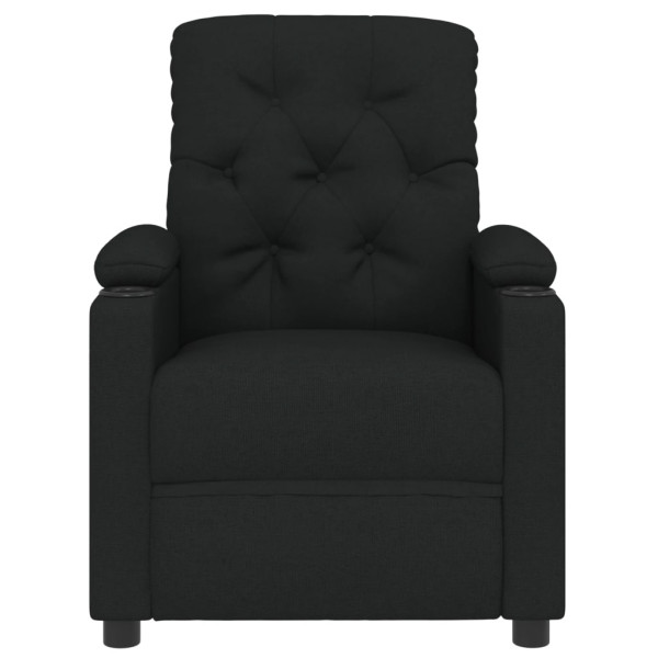 Sillón reclinable eléctrico de tela negro M 4