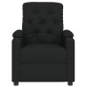 Sillón reclinable eléctrico de tela negro 4